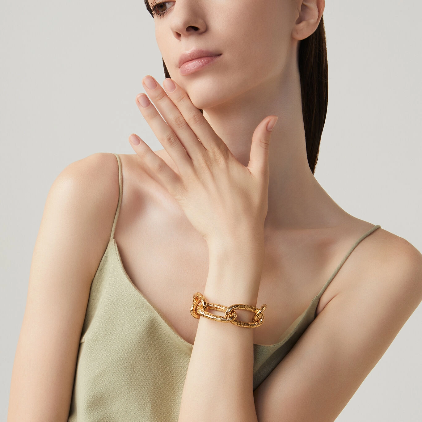 Bracciale Croco Oro indossato