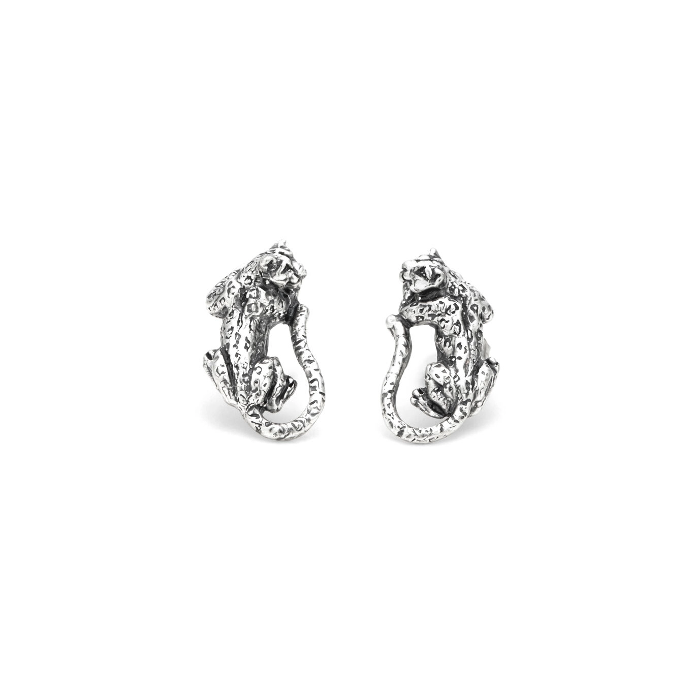 Orecchini Bottone Leopardo