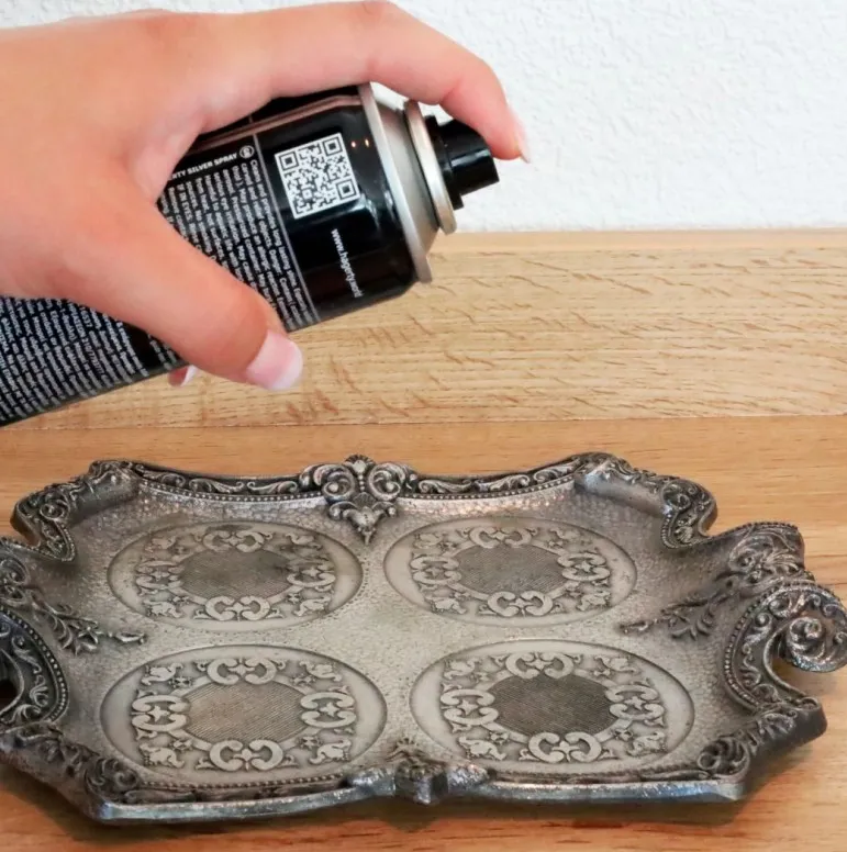 Utilizzo di Silver Spray su oggetti in argento
